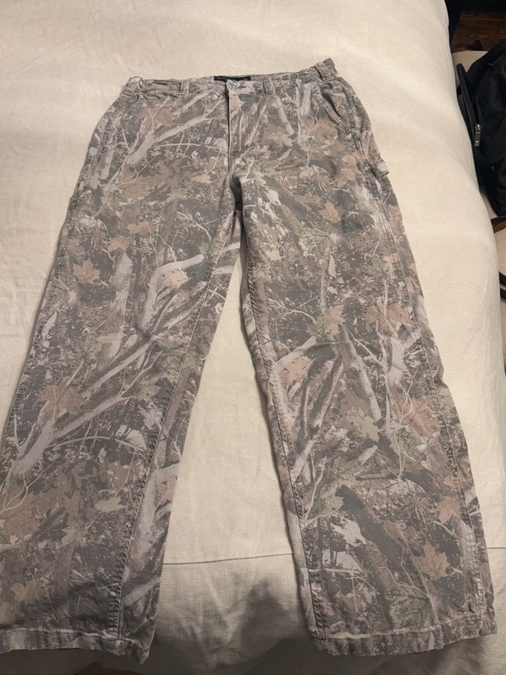 Abercrombie & Fitch Camouflage Cargo Pants - Gray/Tan/Green